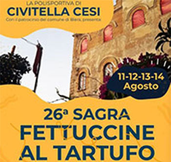 Manifesto 26° Sagra Fettuccine al Tartufo