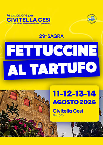 Manifesto 26&deg; Sagra Fettuccine al Tartufo